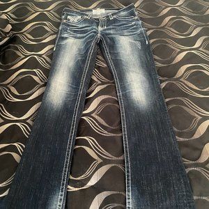 women's jeans, vintage collection "big star" Maddie boot - size 29XL - blue jean